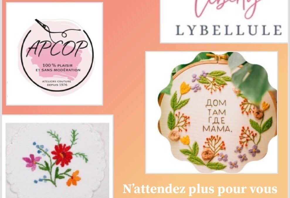 Stage Broderie – 19 Mars 2023